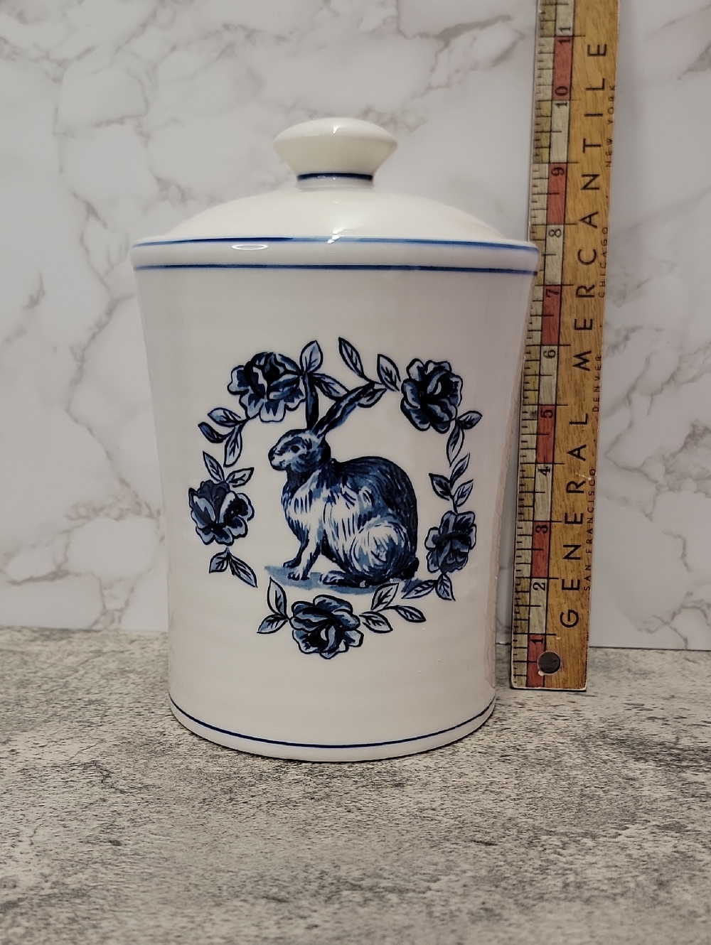 Anthropologie Molly Hatch Bunny Rabbit Canister Cookie Jar - Picture 5 of 6